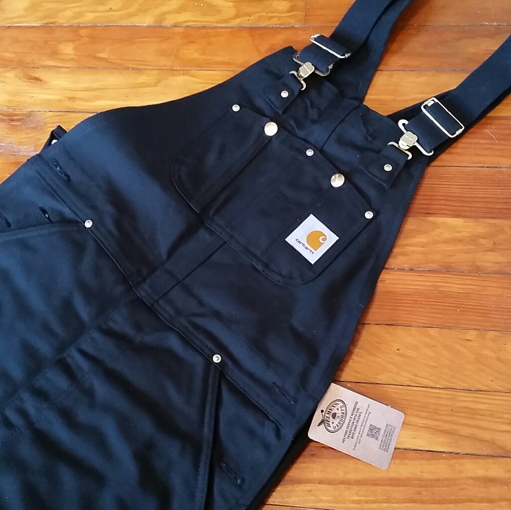 NWT Carhartt R02 Quilt Lined Duck Bib Overalls